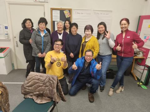 Happy volunteers in Manchester