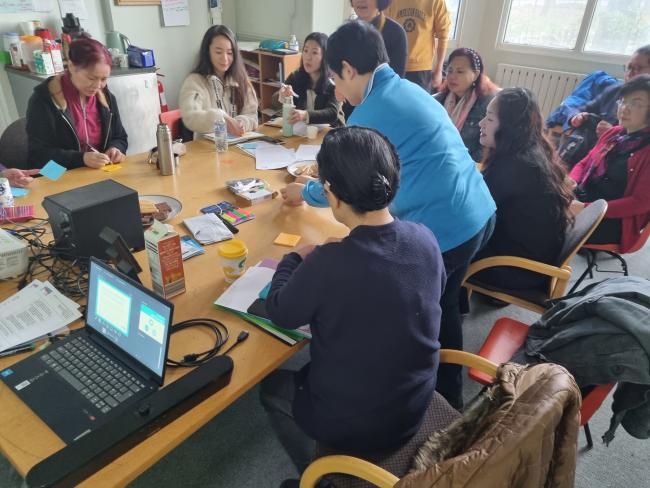 A training session in Manchester